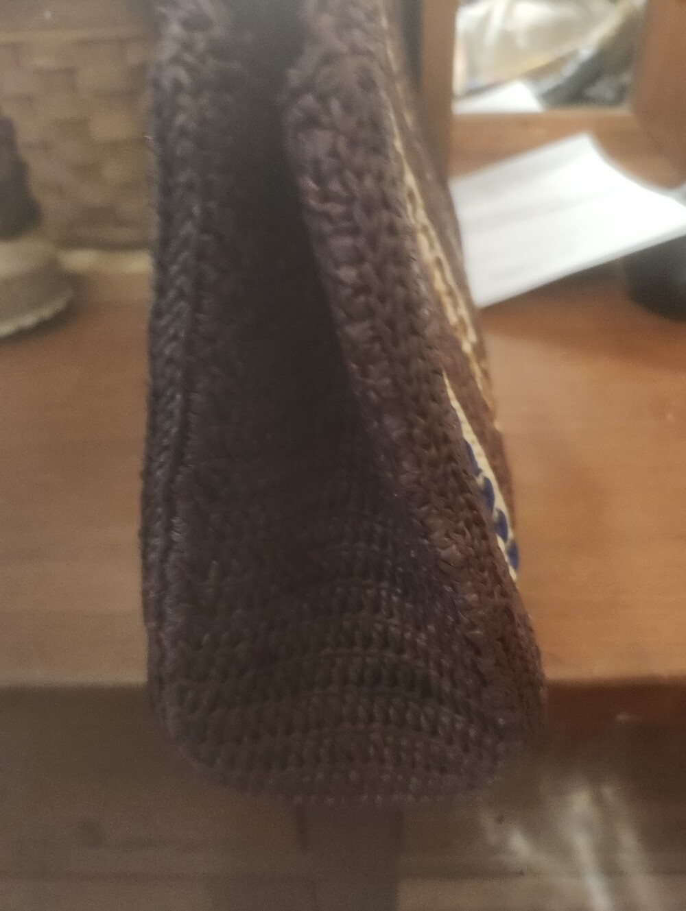 Sezane Carla Woven Bag Clutch - Picture 6 of 10